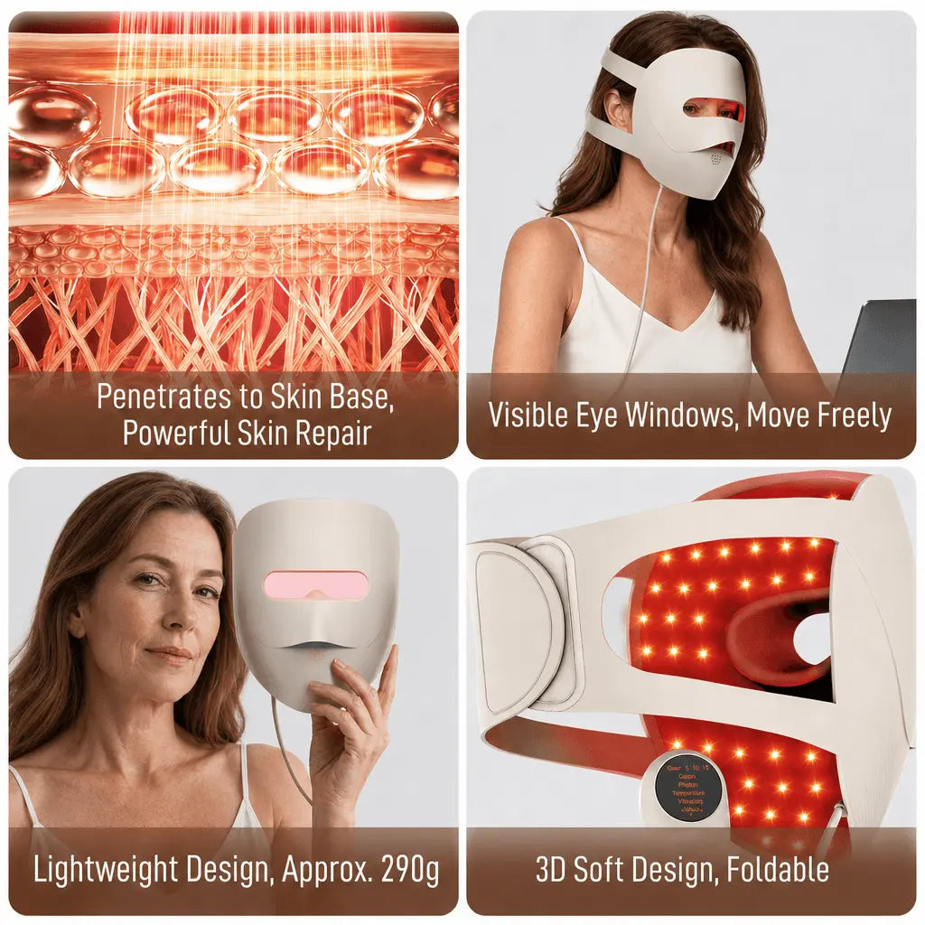 3D Red & Near-Infrared Light Therapy Face Mask wondear