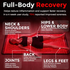 wondear red light therapy mat with adjustable LED control panel for customized pain treatment