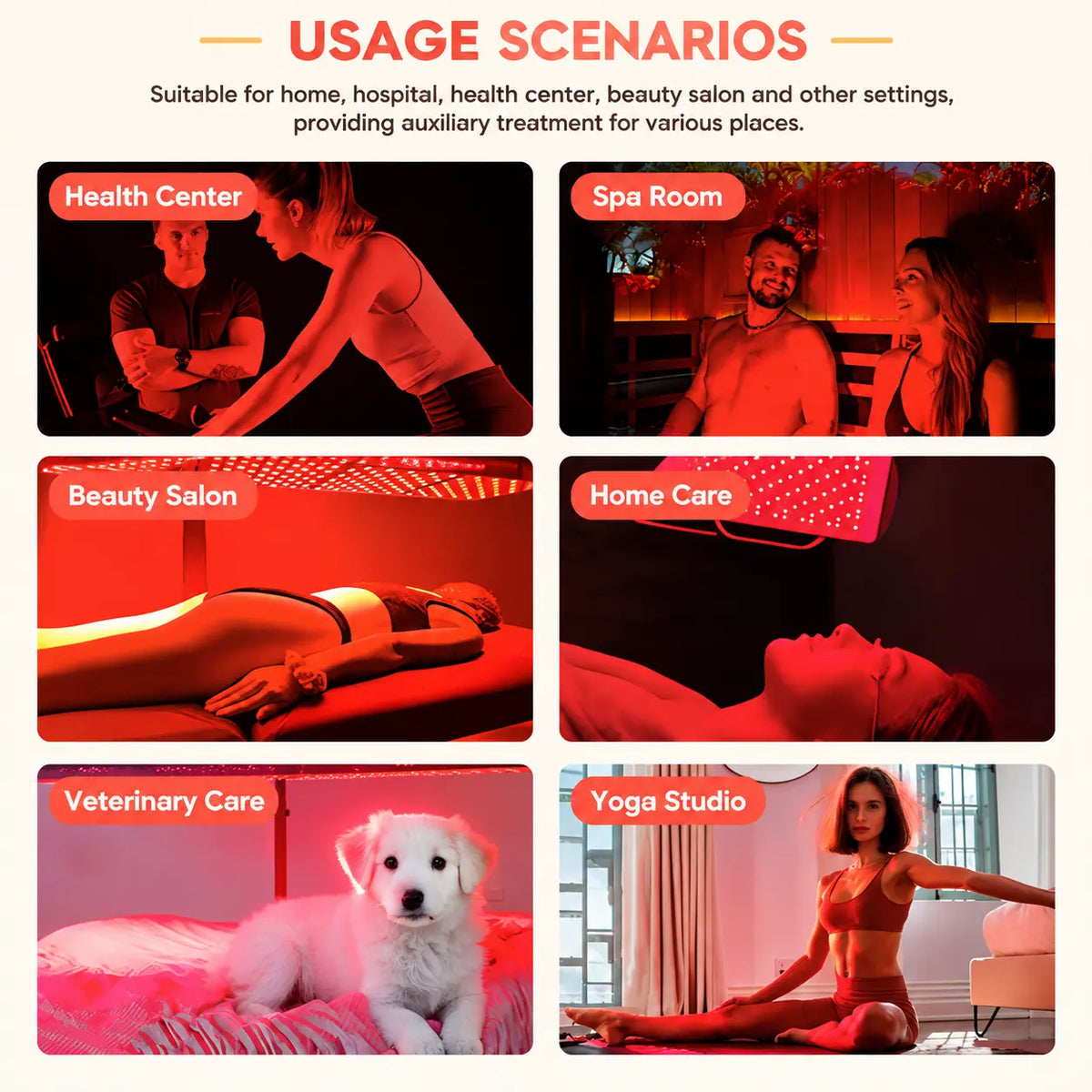 600W Red & Near-Infrared LED Therapy Panel for Muscle Recovery