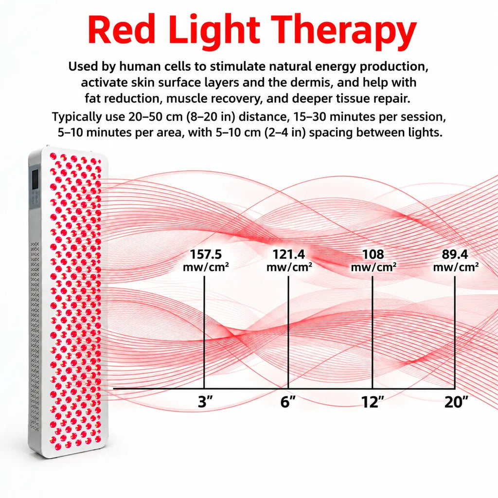 1000W Infrared Therapy Lamp – Red & Near-Infrared LED Panel