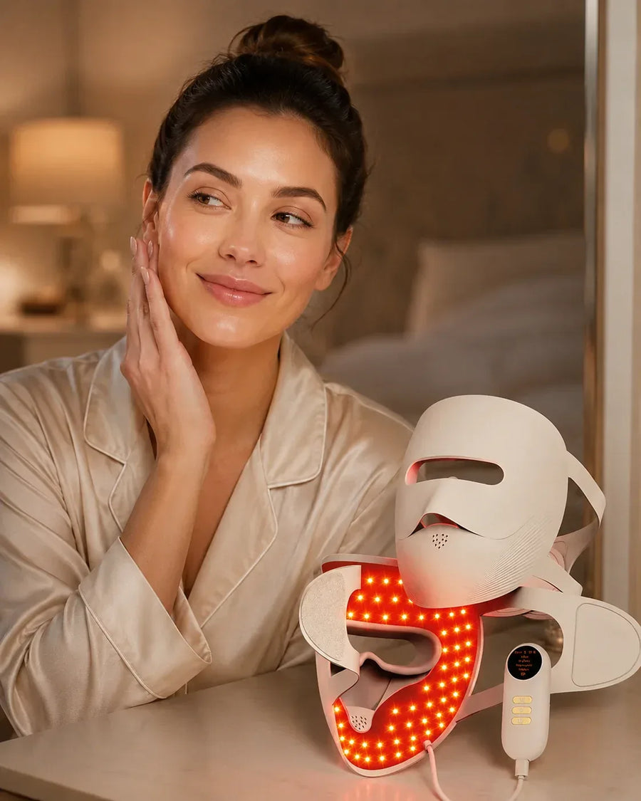 Repeat the LED skincare routine consistently