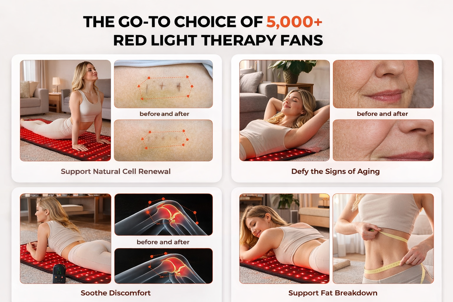Red Light Therapy Mat & 3D Face Mask Bundle