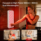 600W Red & Near-Infrared LED Therapy Panel for Muscle Recovery